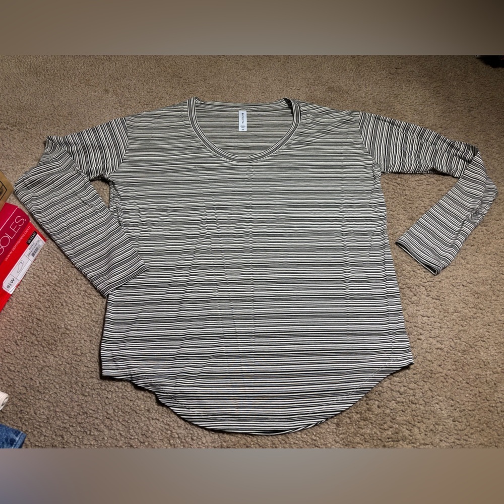 Thleta Striped Long sleeve Top Womens Size XS